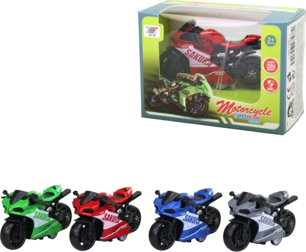 Závodní motorka - 1 kus