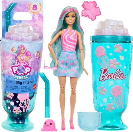 Barbie Pop Reveal podmořský svět – panenka s 8 překvapeními