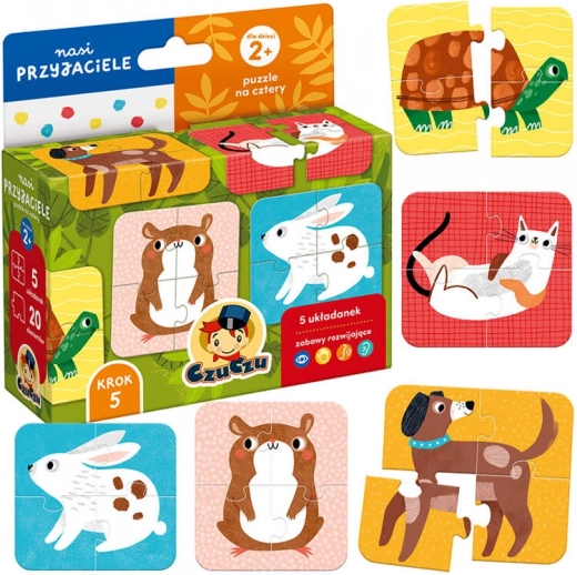 Puzzle Nasi Přítele - Čtyřdílné Skládačky