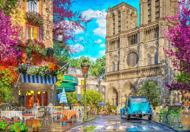 BLUEBIRD puzzle Odpoledne u Notre Dame – 1000 dílků