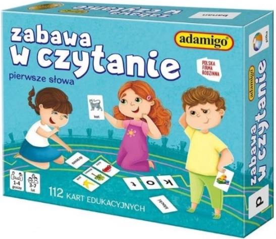 Zábava ve čtení – vzdělávací karty pro děti 3–7 let Adamigo