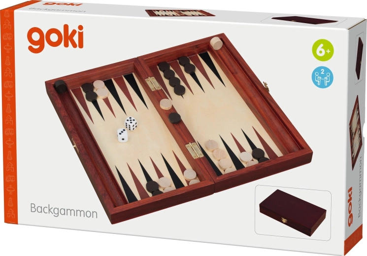 Klasický backgammon v dřevěném provedení