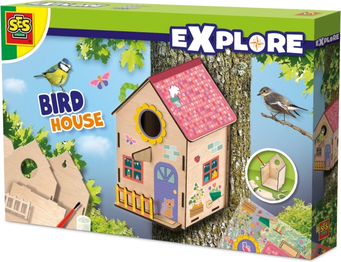 Dřevěná sada pro výrobu ptačí budky
