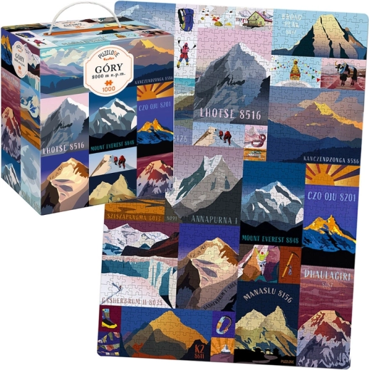 CzuCzu Puzzlove Puzzle Hory 8000 m n. m. 1000 dílků