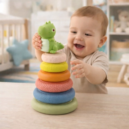 Interaktivní dinosaurus s pískátkem