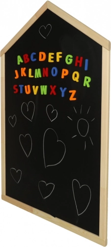 Magnetická křídová tabule pro děti 92 × 62 cm