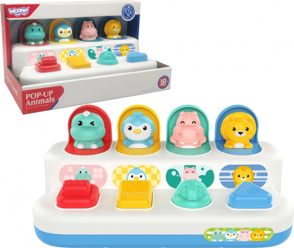 Woopie interaktivní pop-up zvířátka pro batolata