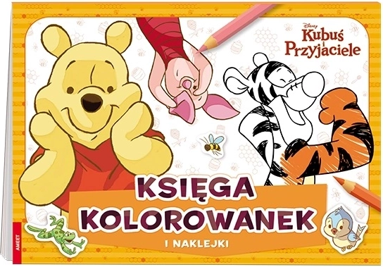 Disney Medvídek Pú a přátelé – kniha omalovánek se samolepkami