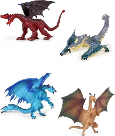 Sada figurek draků 12 cm (2 ks)