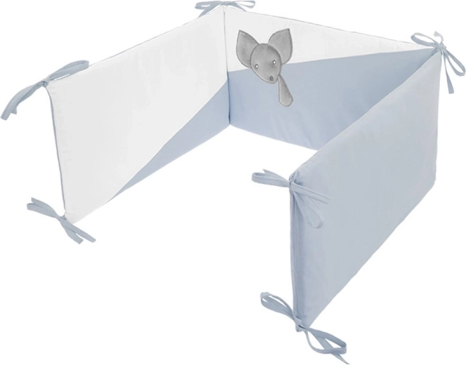 Měkký polstrovaný mantinel pro bezpečný spánek