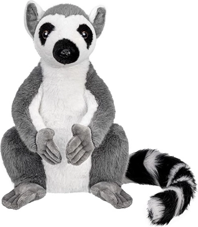 Plyšový lemur sedící 20 cm