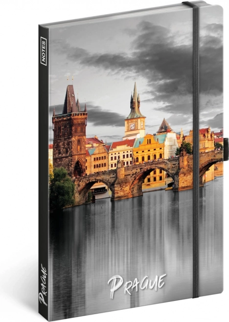 Elegantní zápisník Praha s magnetickým uzavíráním