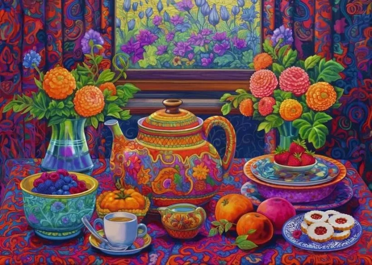 Ravensburger puzzle Čas na čaj XXL 300 dílků