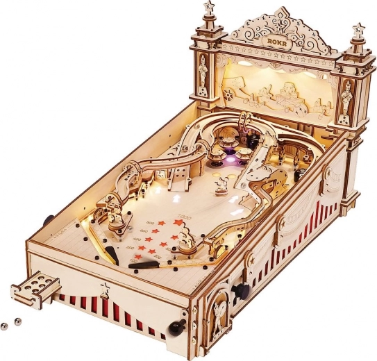 Dřevěná skládačka Pinball Machine