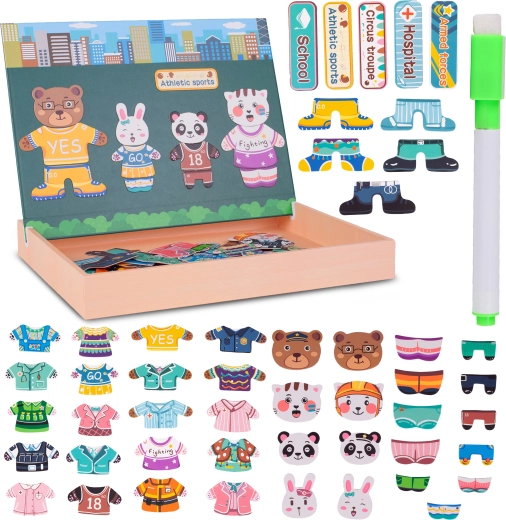 Edukační magnetické puzzle rodinka