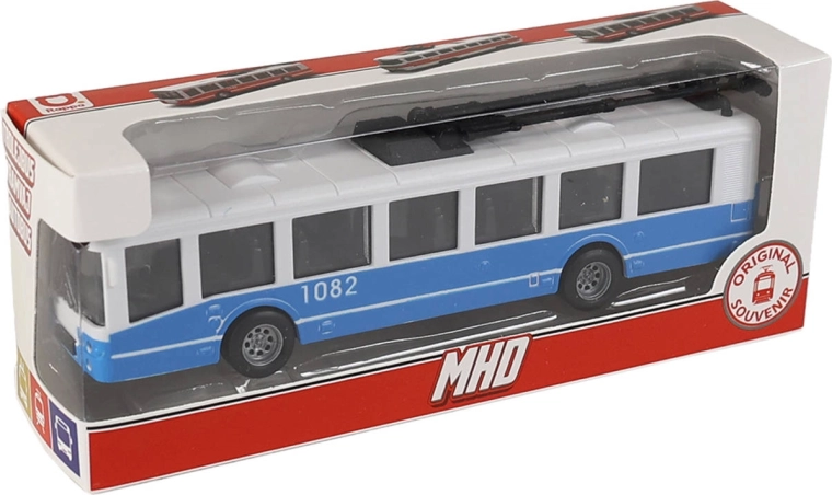Typický vzhled městského trolejbusu