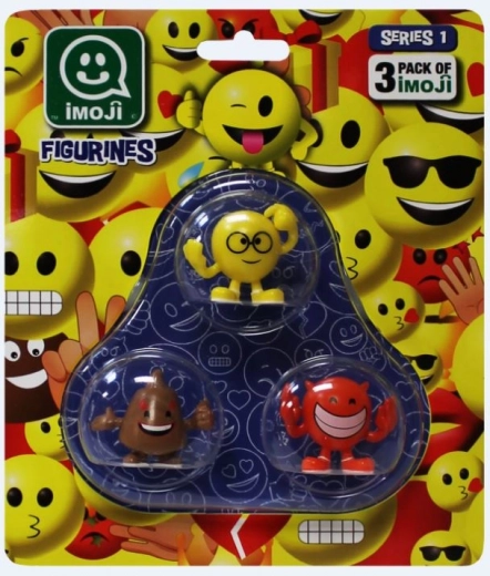 Imoji sada 3 figurek – mix emotikonů
