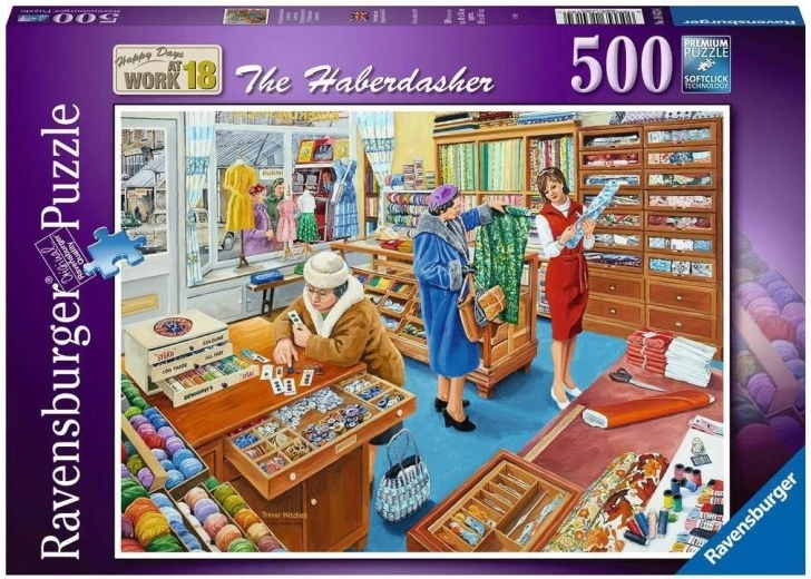Ravensburger puzzle Happy Days at Work: galanterie 500 dílků