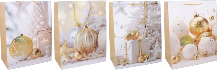 Dárková taška S 18 × 23 × 10 cm – vánoční motiv
