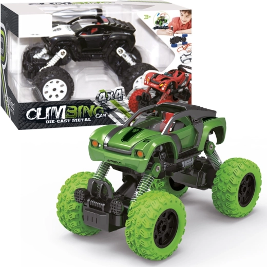 Šroubovací autíčko 1:32 4WD s natahovacím pohonem Pull Back