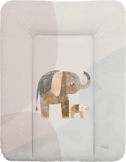 Ceba baby měkká přebalovací podložka basic elephant family 50 × 70 cm