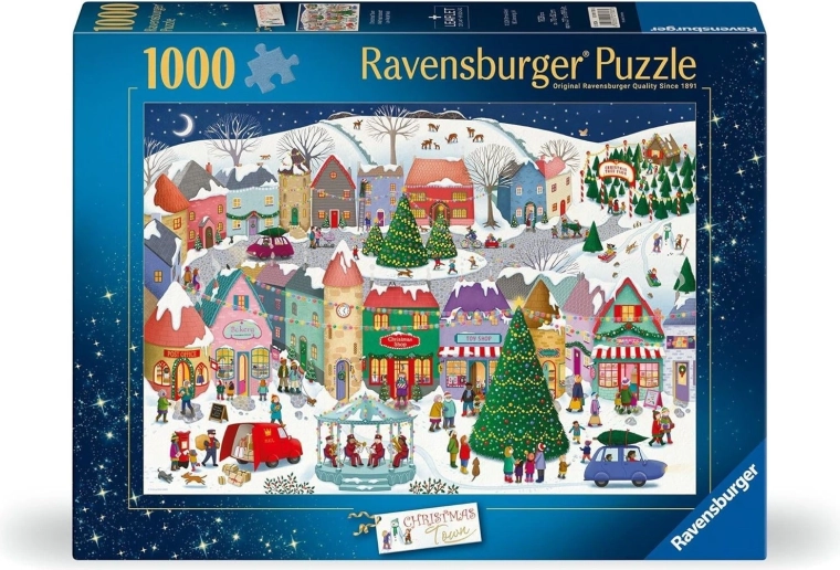 Ravensburger puzzle Vánoční město 1000 dílků