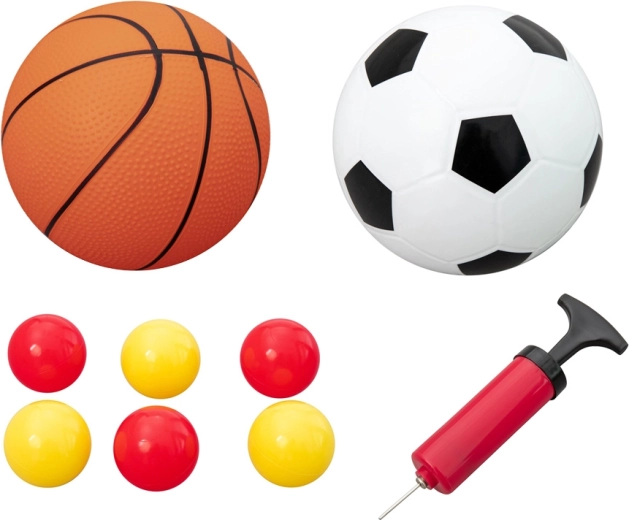 Vše v balení včetně pumpičky a míčů