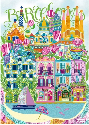 Puzzle EDUCA Car Pintos Barcelona 1000 dílků