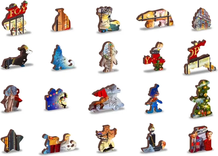 Unikátní dřevěné „whimsy“ dílky