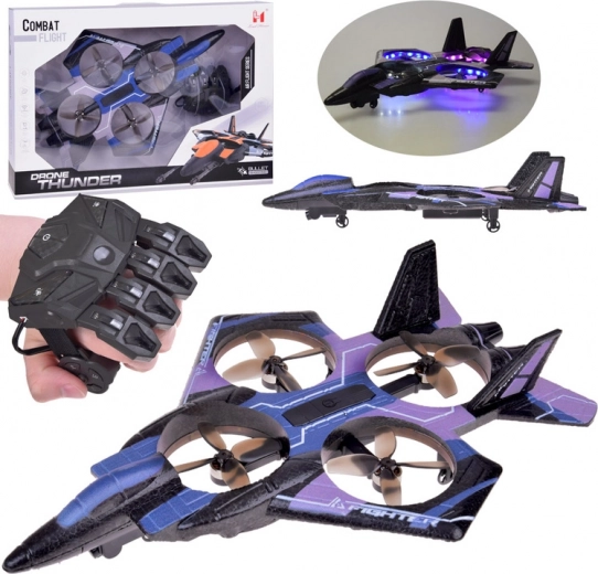 Zábavný létající dron s barevnými diodami