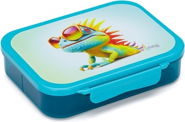 Box na svačinu s přihrádkami Crazy Animals – chameleon