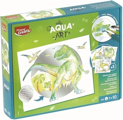 Maped Creativ AquaArt akvarelové obrázky dinosauři