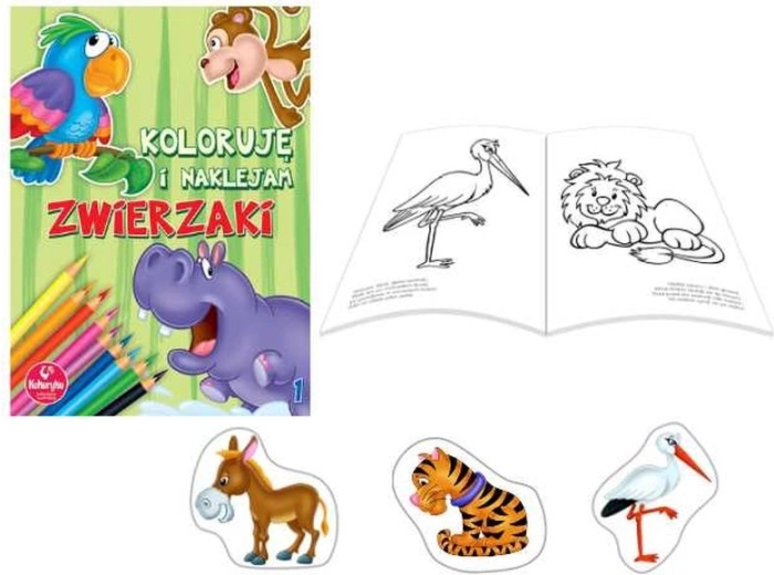 Koloruji a nalepuji – zvířátka 1