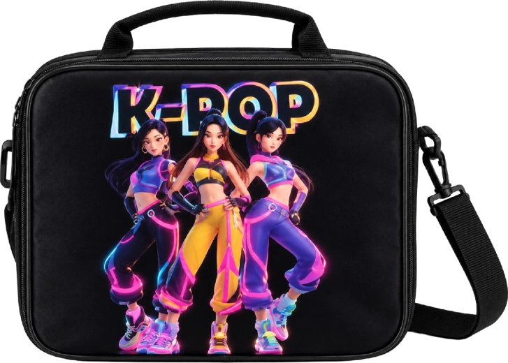 Termo svačinová taška K-Pop Demon Hunters HUNTR/X černá