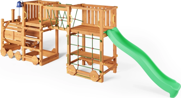 Dlouhá zelená skluzavka 220 cm