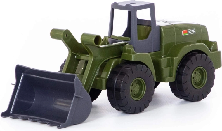 Vojenský traktor Achát s nakladačem