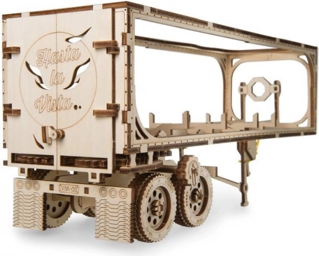 Dřevěné 3D puzzle přívěs pro kamion HEAVY BOY VM-03 (138 dílků) UGEARS