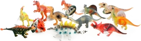 Malí gumoví dinosauři – sada 12 ks