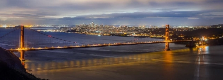 Panoramatické puzzle Most Golden Gate, San Francisco 1000 dílků