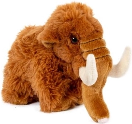 Plyšový mamut hnědý 17 cm pro miminka