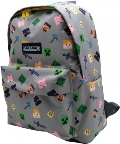 Batoh MINECRAFT v šedé barvě