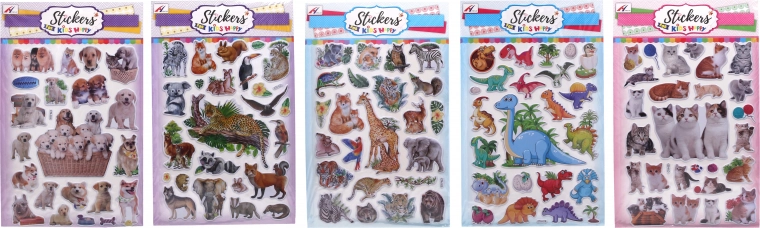 Samolepky se zvířátky – mix variant