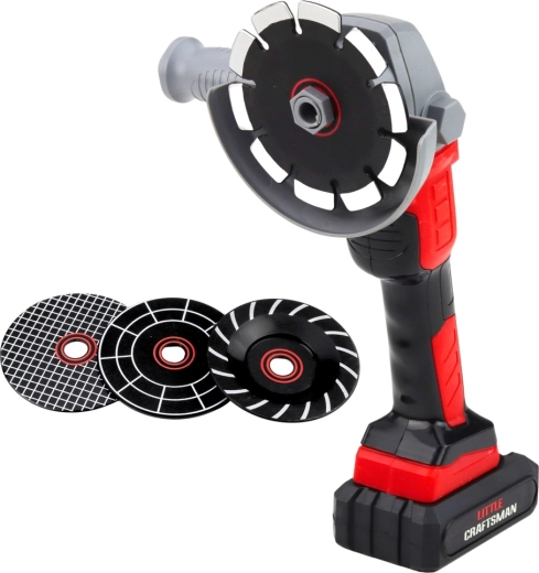 Realistická úhlová bruska s výměnnými kotouči