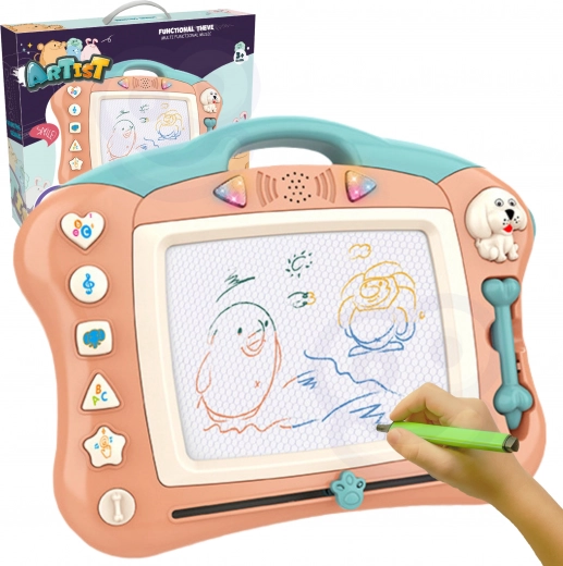 woopie magnetická kreslící tabulka se světly a zvuky