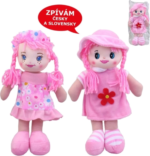 Textilní panenka MaDe s českou písničkou 25 cm
