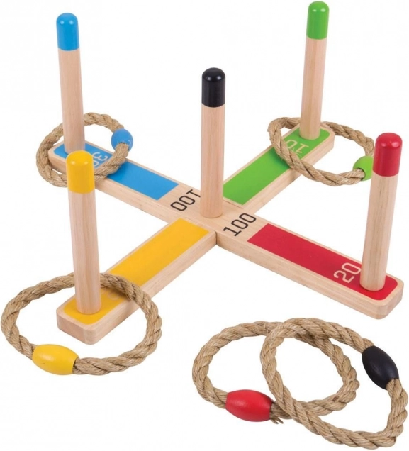 Dřevěné házení kroužků BIGJIGS TOYS