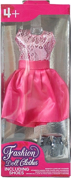 Šatičky pro panenky s doplňky – sada outfitů s botami