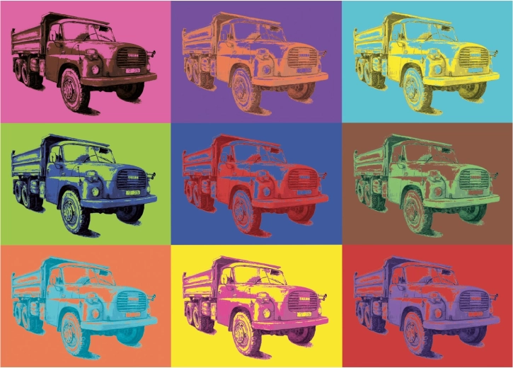 Ikonická Tatra v pop-artovém provedení