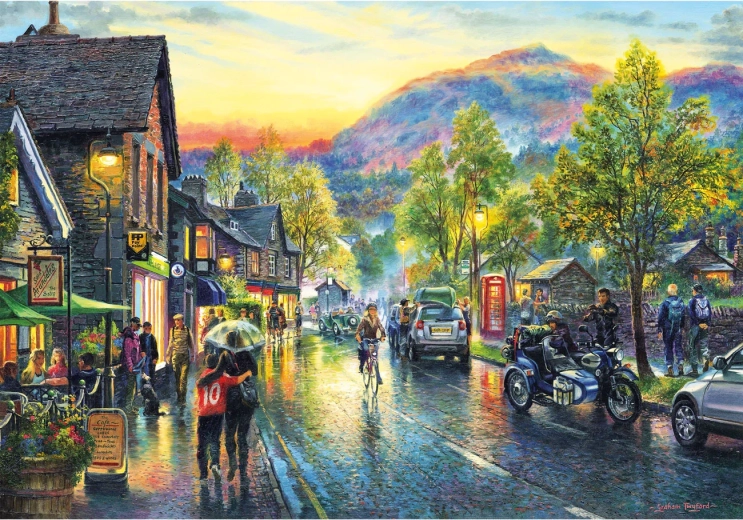 Puzzle GIBSONS Grasmere za soumraku 500 dílků