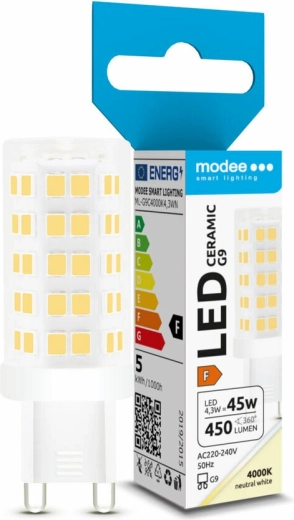 LED žárovka G9 4,3 W neutrální bílá Modee Lighting